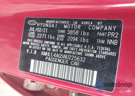 2022 Hyundai Elantra Se из США, поврежденный, VIN KMHLL4AG5NU225632